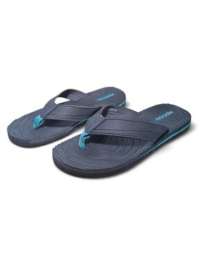 Rockin Navigator Men Flip Flops Charcoal Grey Size 10